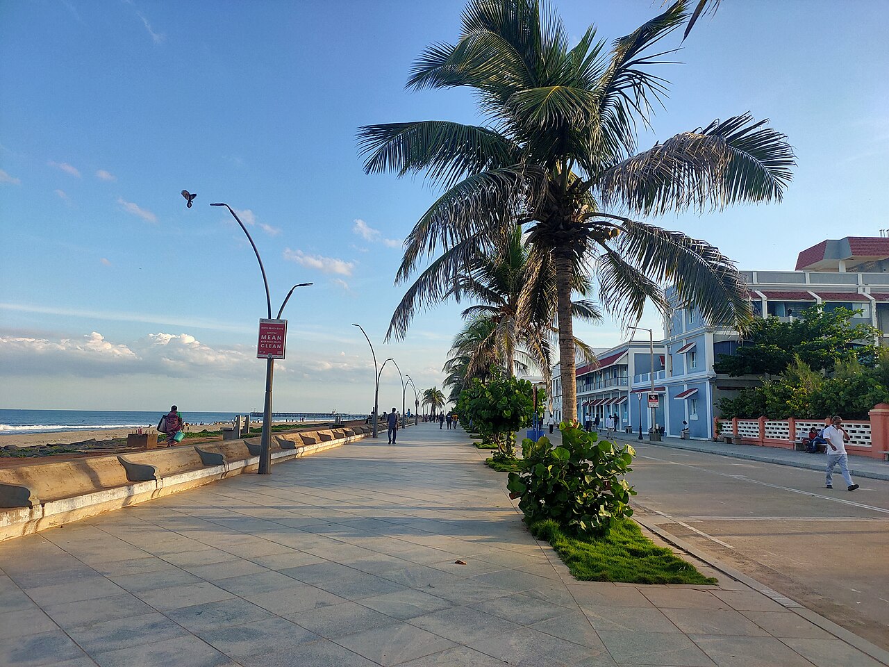 French Quarter promenade, Puducherry
